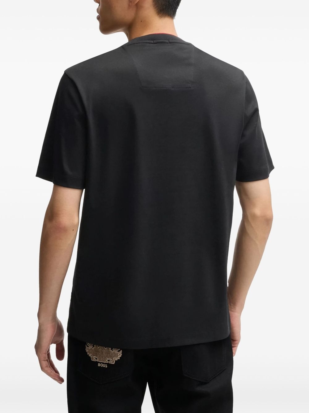 logo-embroidered T-shirt - 3