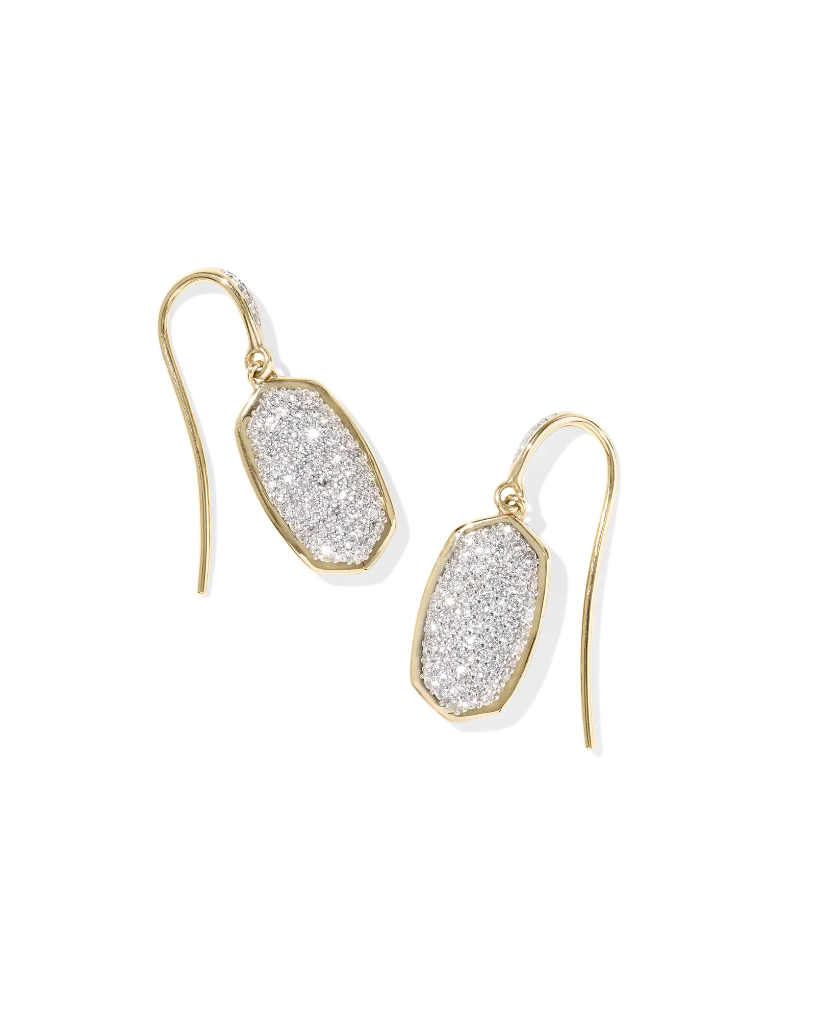 0.78 ct Lee Earrings in Pave Diamond and 14k Yellow Gold - 1