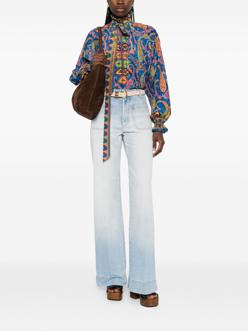 Etro pussy-bow paisley blouse outlook