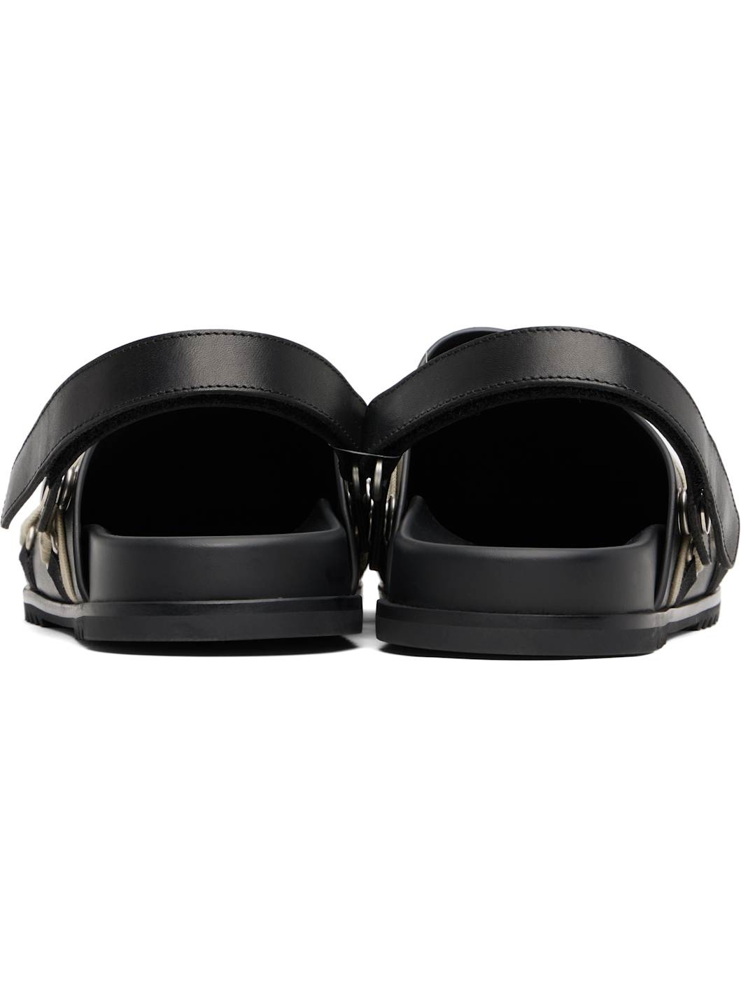 Black Concordians Megalace Granola Mules - 2