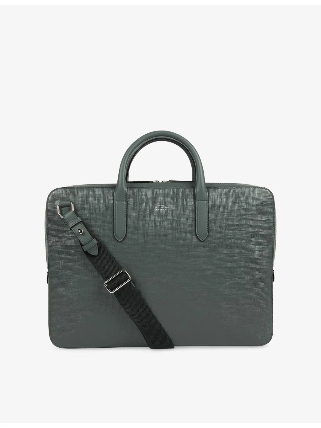 Lightweight Large Leather Briefcase - 1