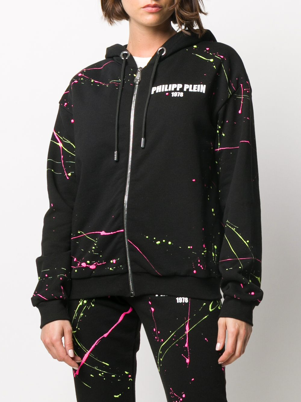 Gothic Plein logo print hoodie - 3