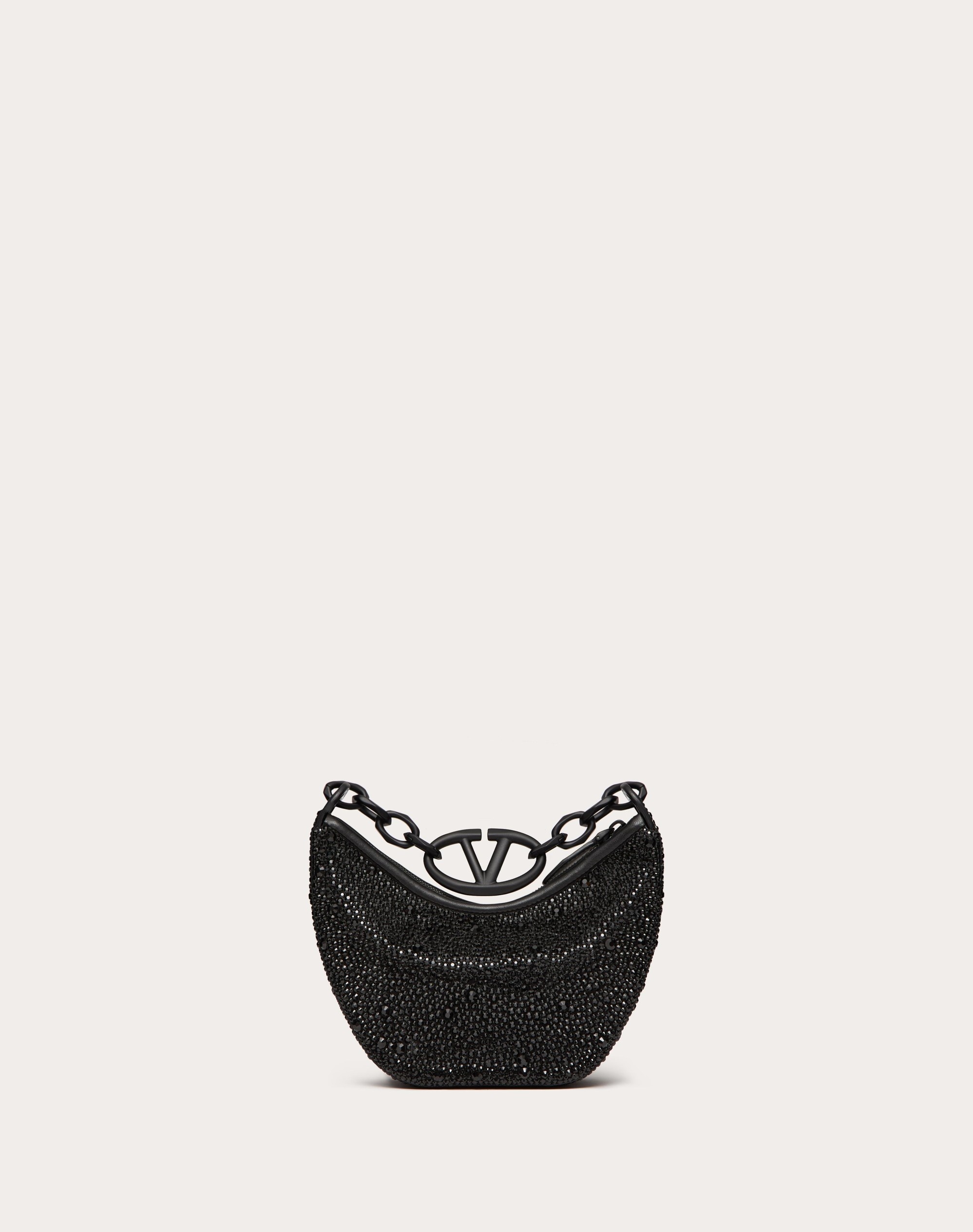 VLOGO MOON MINI HOBO BAG WITH RHINESTONES - 3