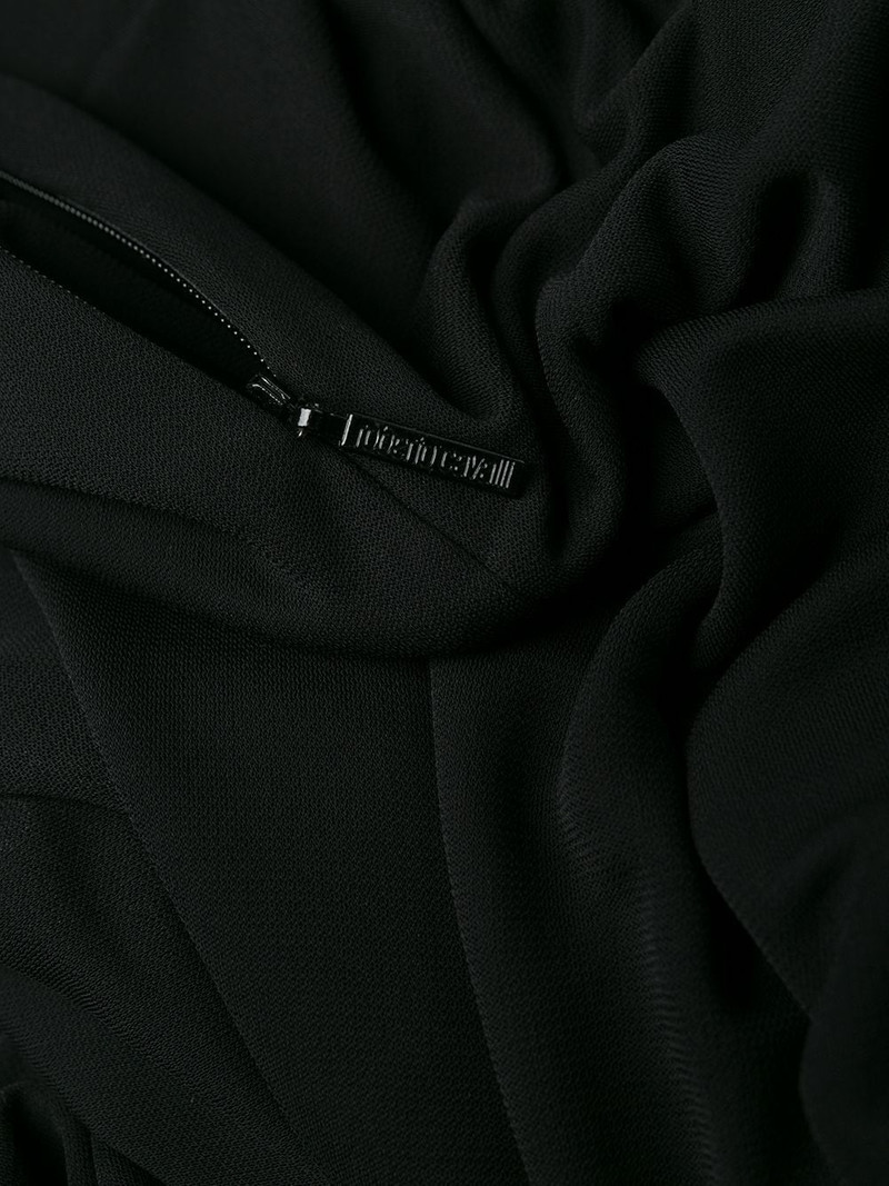 wrap-effect panelled trousers 7