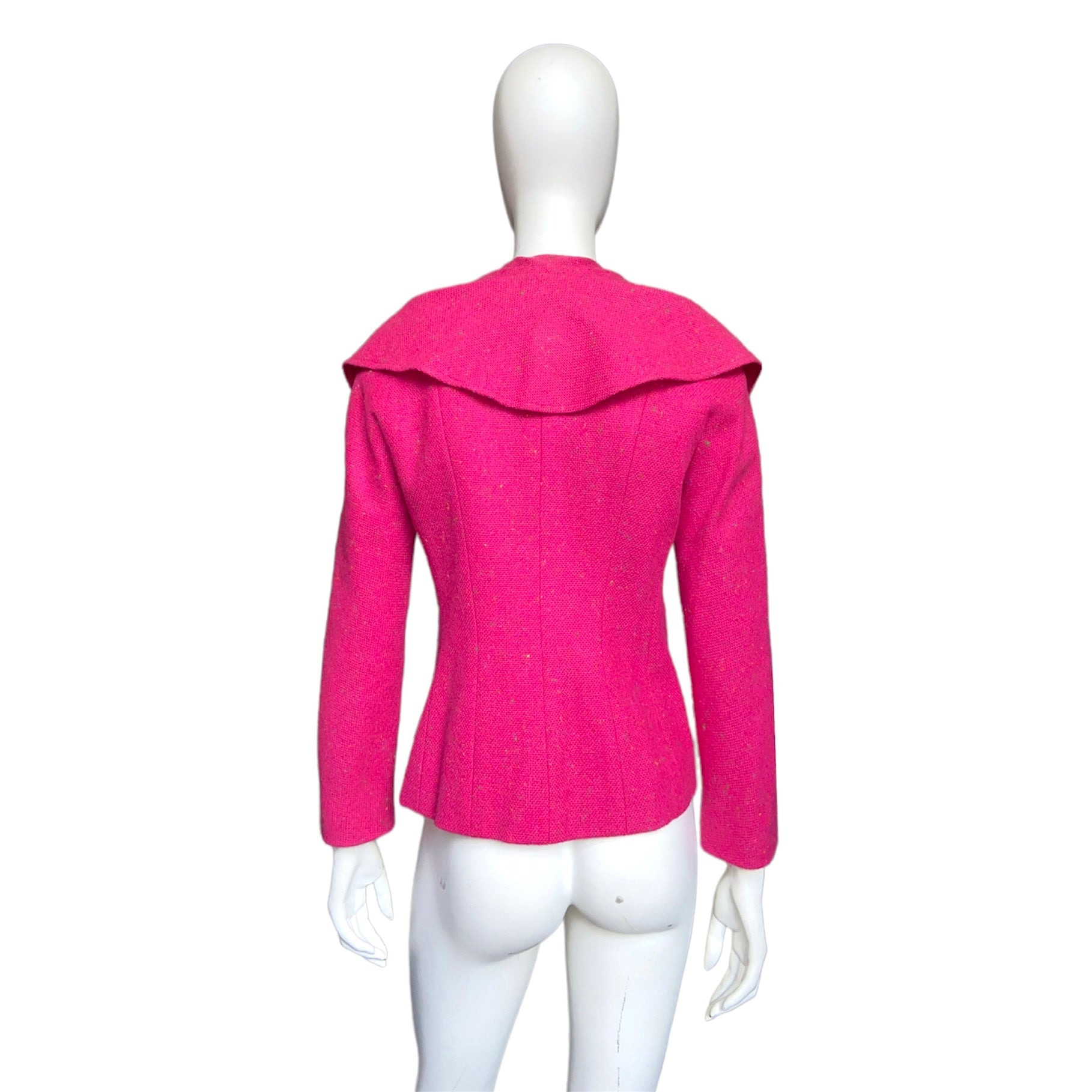 Dior fw1998 galliano pink sprinkle wool blazer coat bar jacket - 7