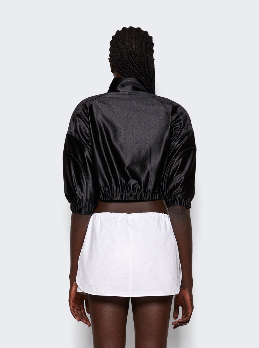 Cropped Track Jacket Black - 5