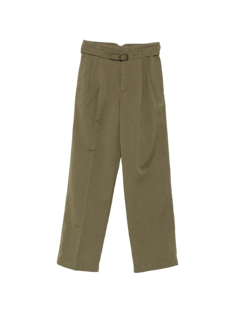 belted pleated trousers - 1