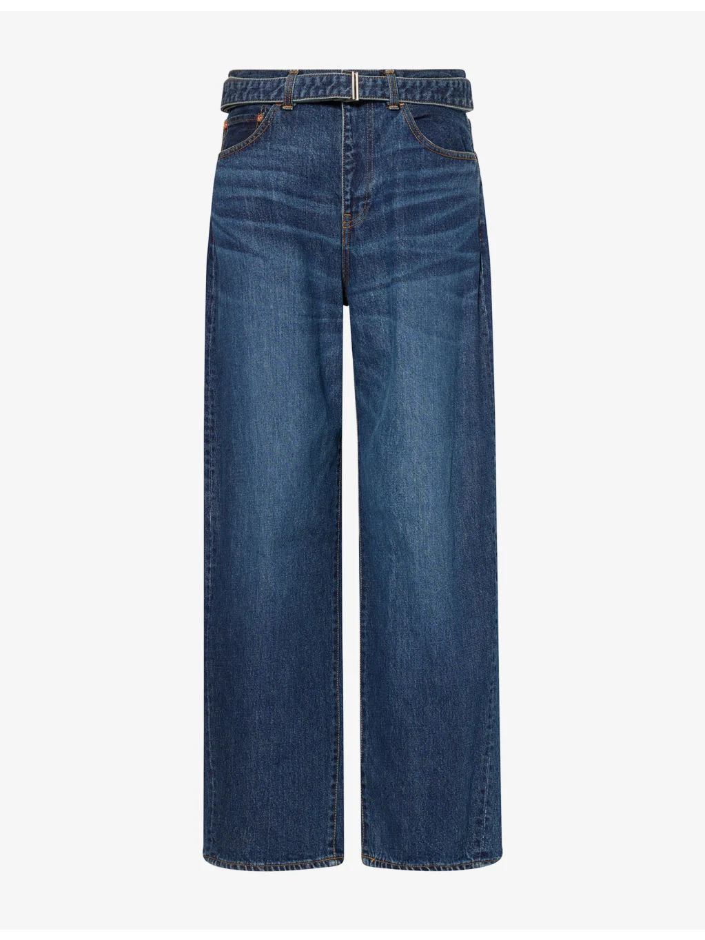 Barrel-Leg High-Rise Denim Jeans - 1
