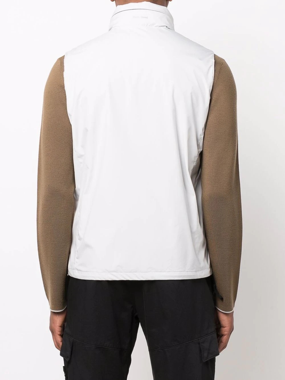 detachable-hood zip-up vest - 4