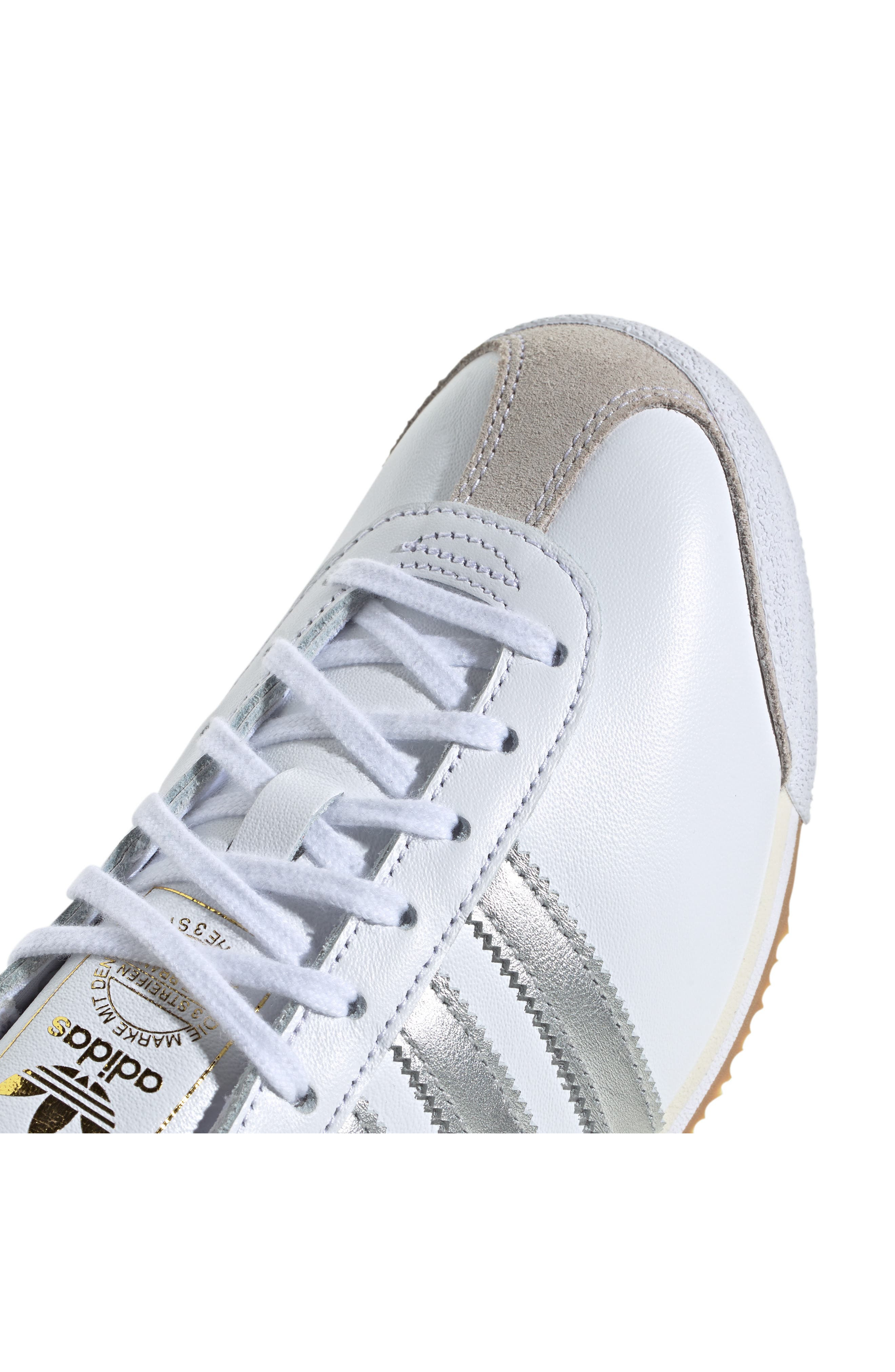 adidas Italia 70s Shoe in White/Silver Met/Cream White at Nordstrom - 9