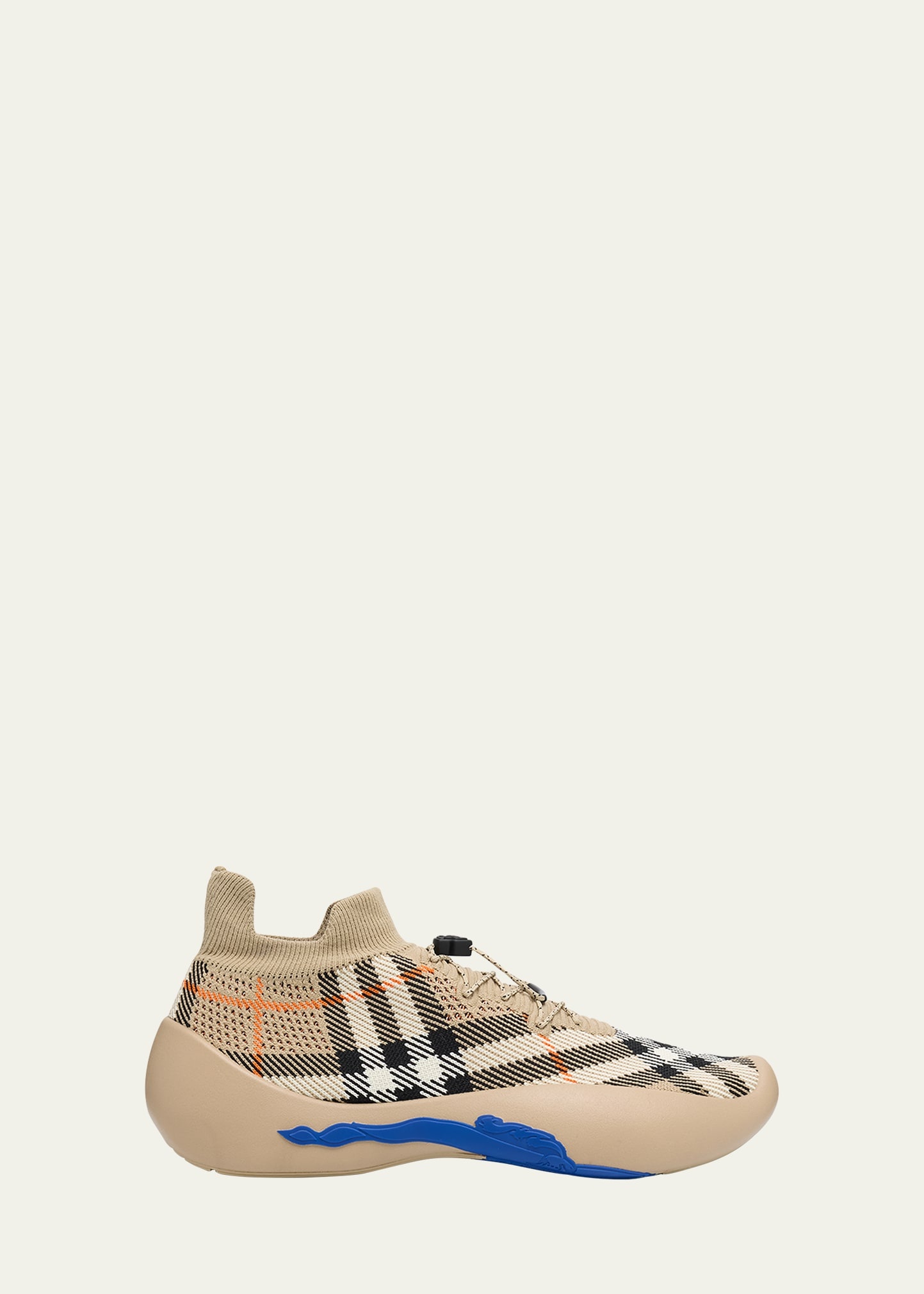 Men's Check Knit Neptune Sneakers - 1