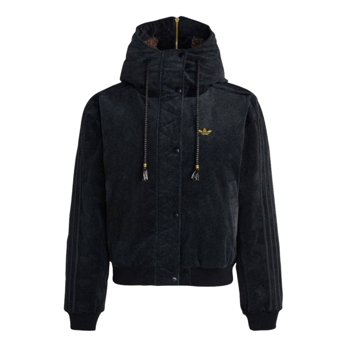 (WMNS) adidas LNY Jacket Padded 'Black' KT0722 - 1