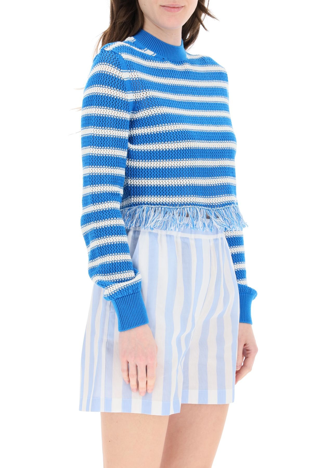 FRINGED STRIPED SWEATER - 3