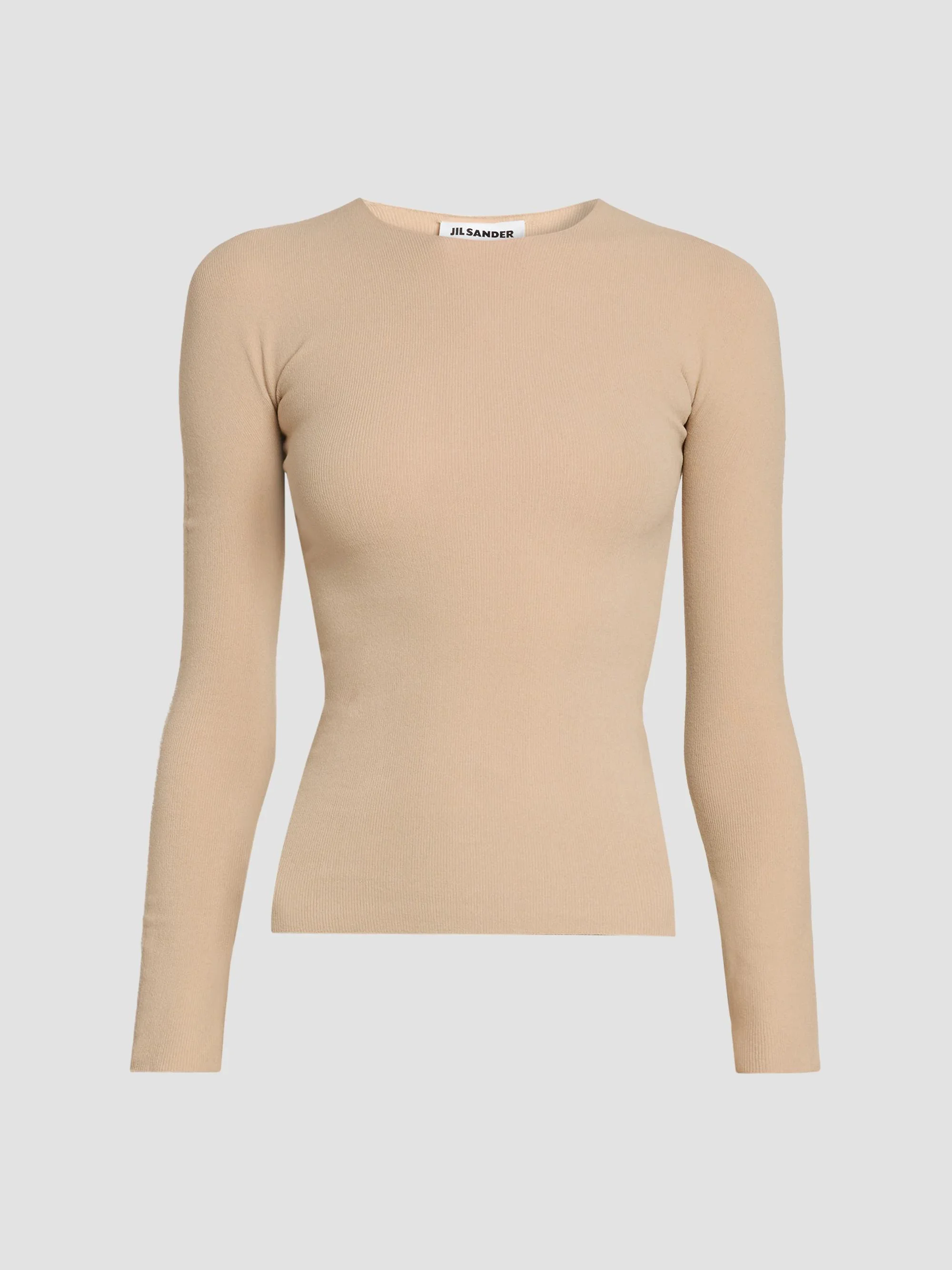 Women's Knit Long-Sleeve Top - Natural - 1