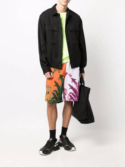 PHILIPP PLEIN floral track shorts outlook