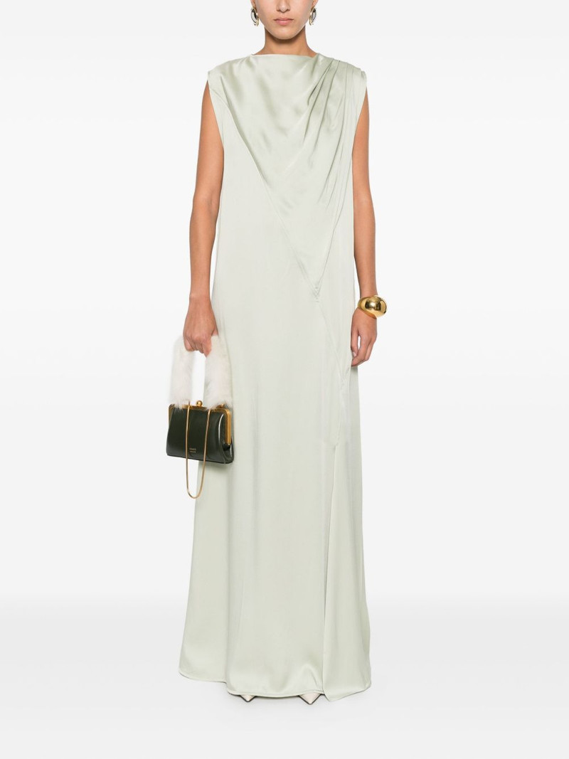 Jil Sander pleated sleeveless maxi dress outlook