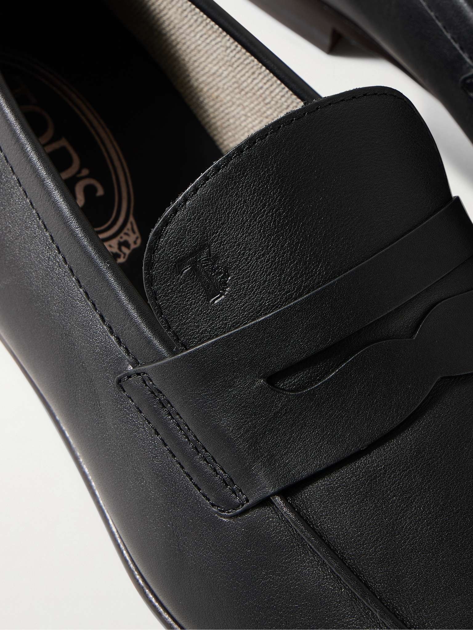 Leather Penny Loafers - 5