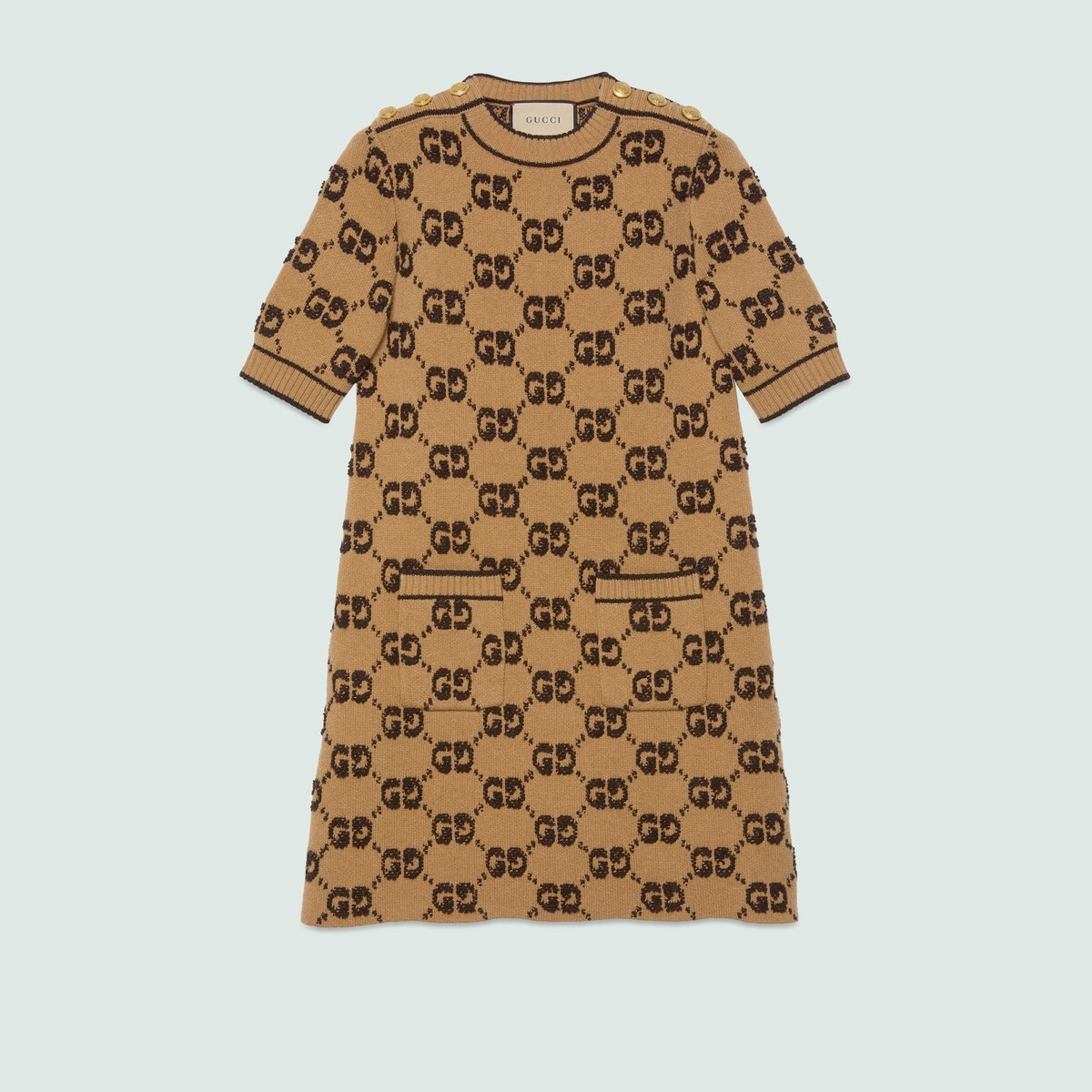 GUCCI GG wool bouclé jacquard dress | REVERSIBLE
