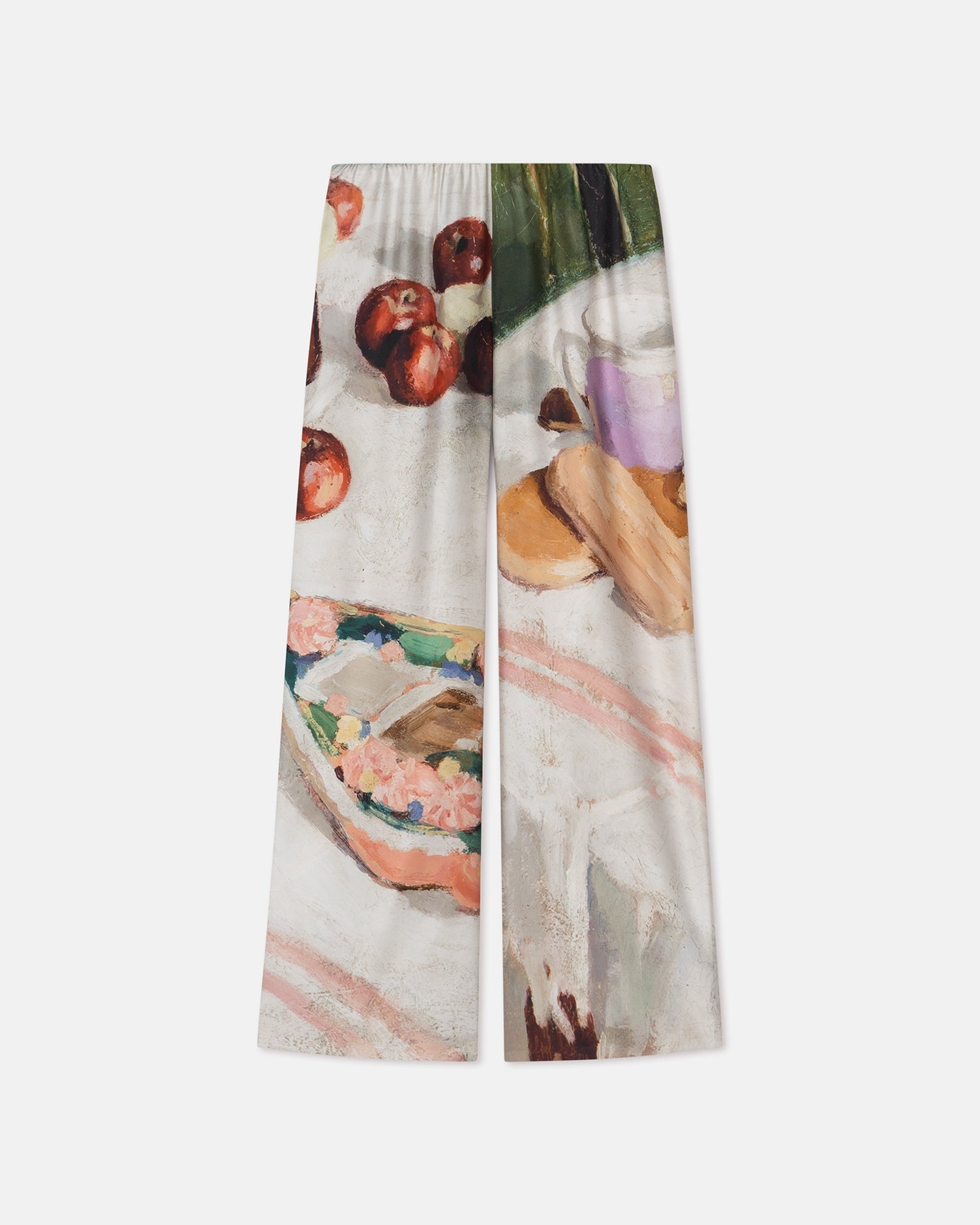 Printed Silk Twill Pants - 4