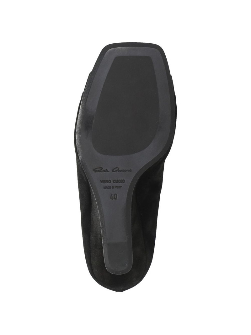 Rick Owens sculpted open-toe leather boots outlook