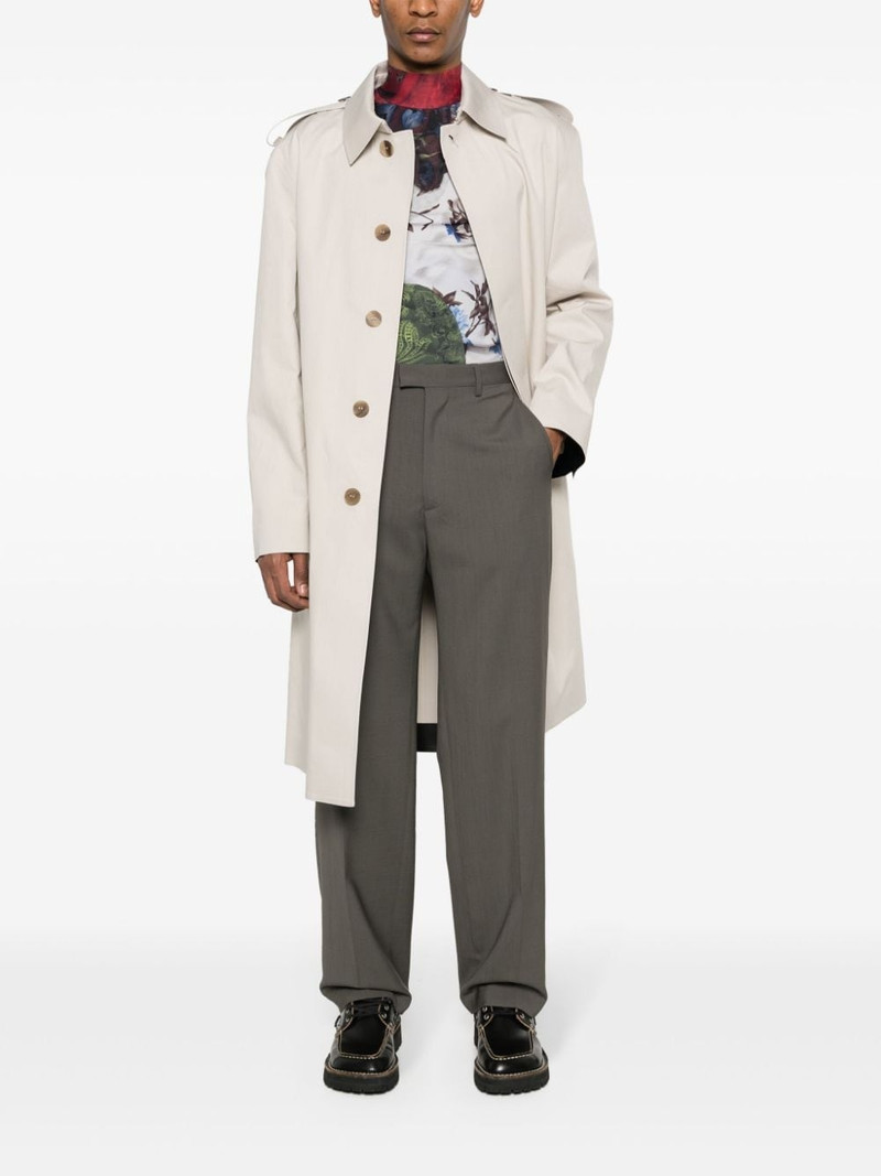 MM6 Maison Margiela pressed-crease straight-leg trousers outlook