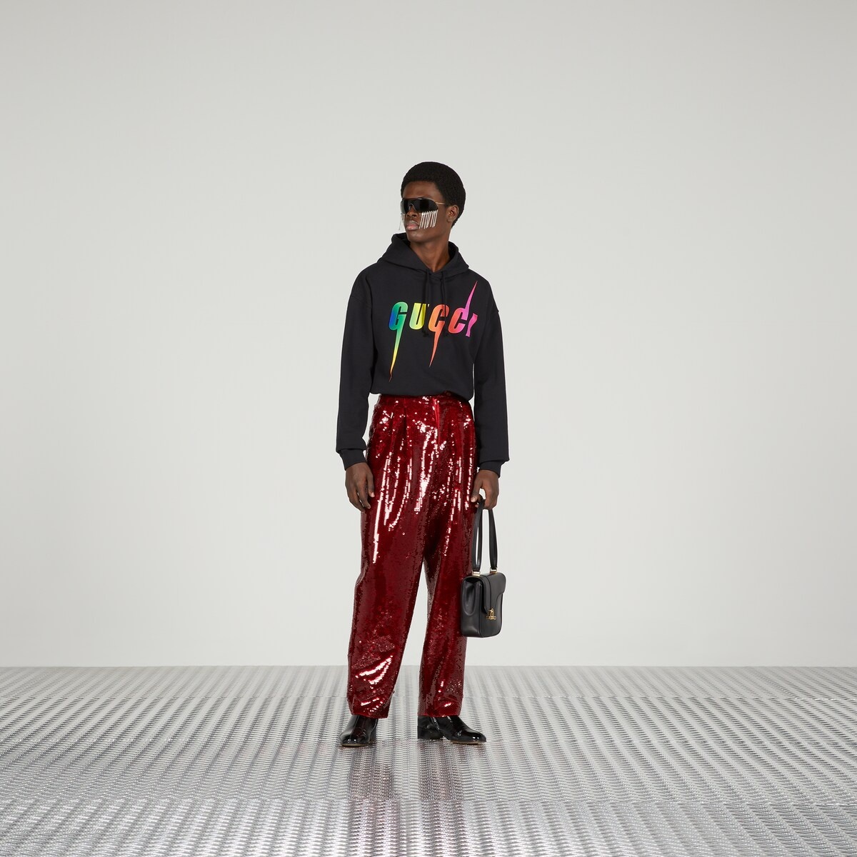 Cotton sweatshirt with Gucci Blade print - 2