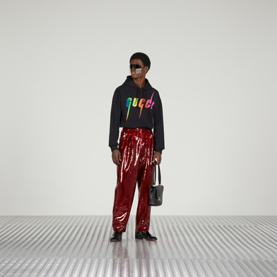 GUCCI Cotton sweatshirt with Gucci Blade print outlook