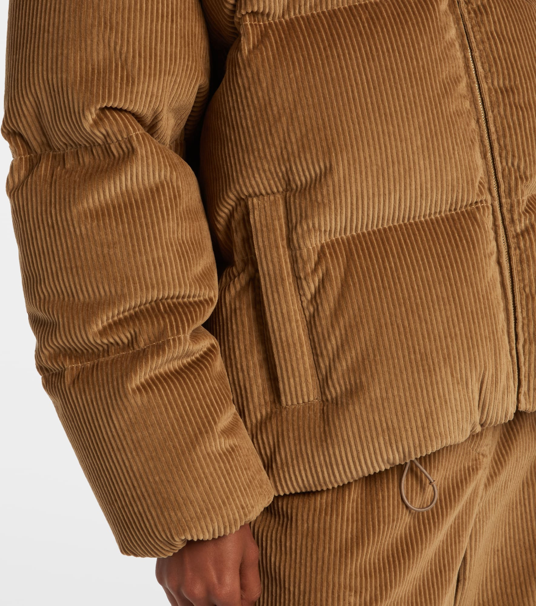 Cotton corduroy down jacket - 4