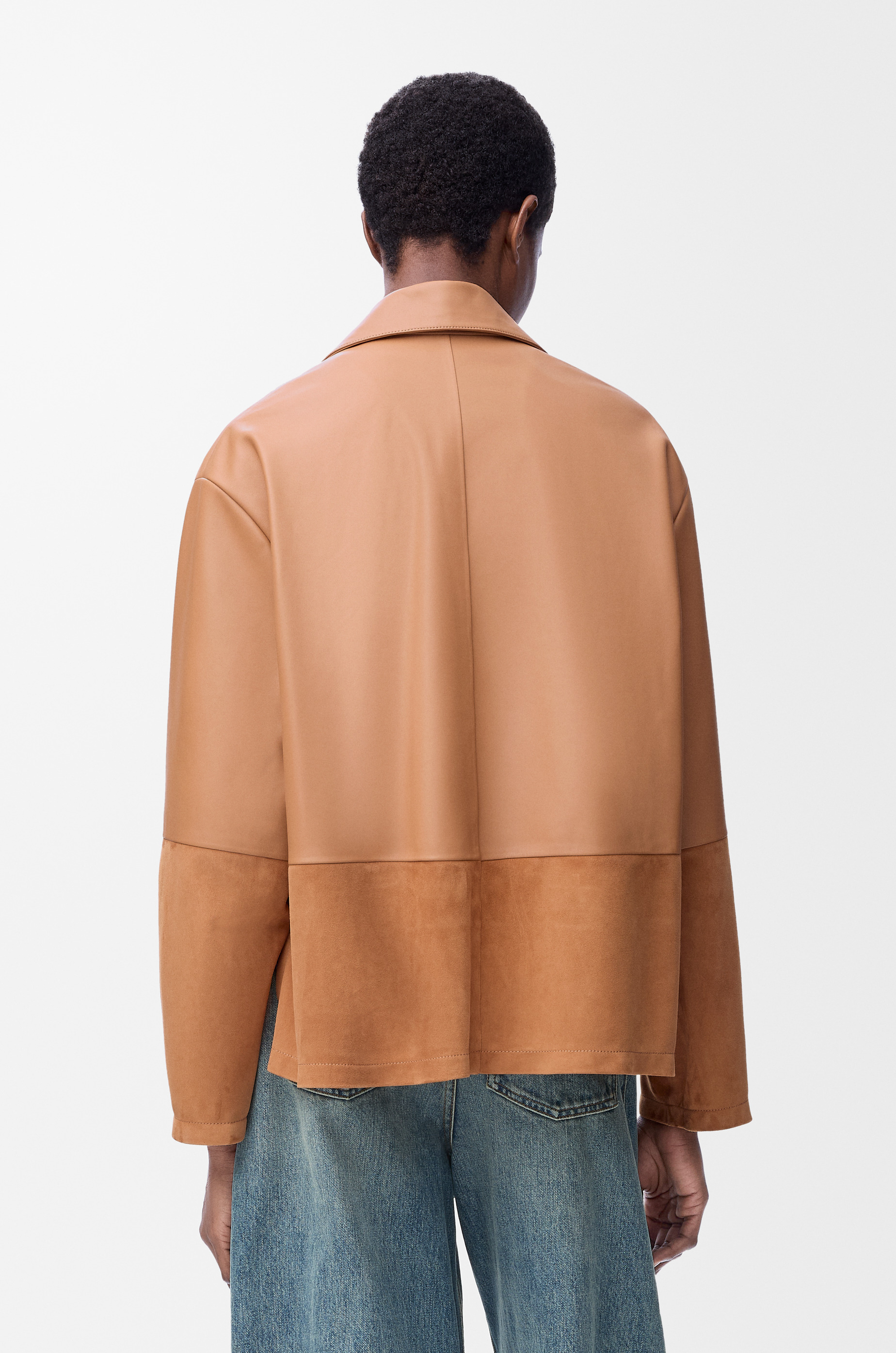 Pyjama blouse in nappa lambskin - 4