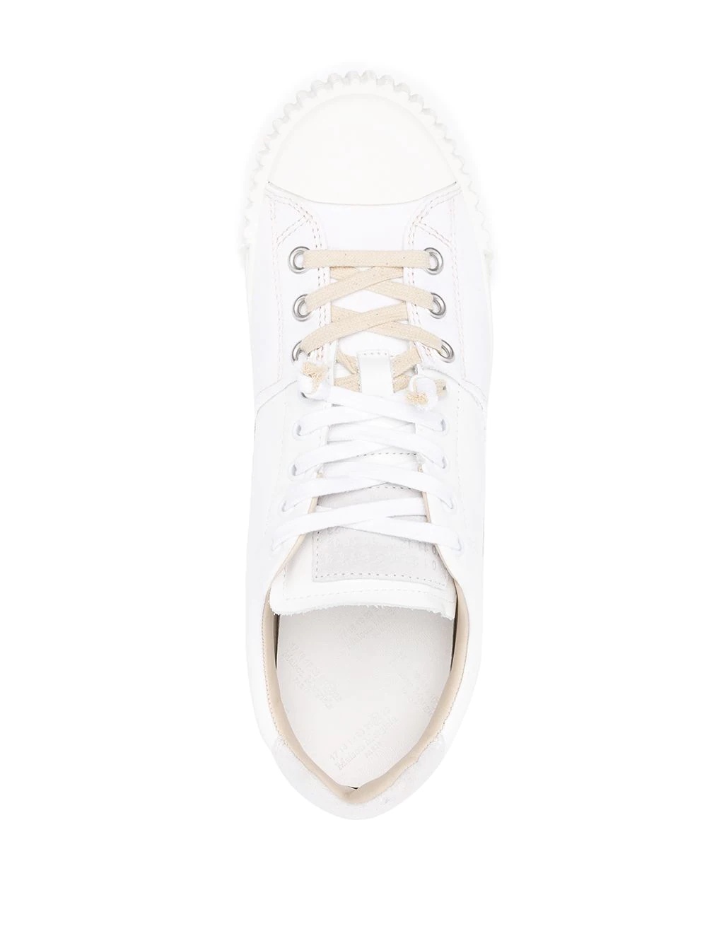 panelled low-top sneakers - 4