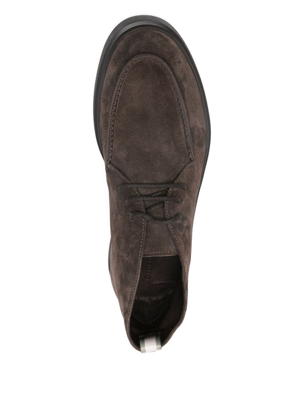 suede lace-up boots - 4