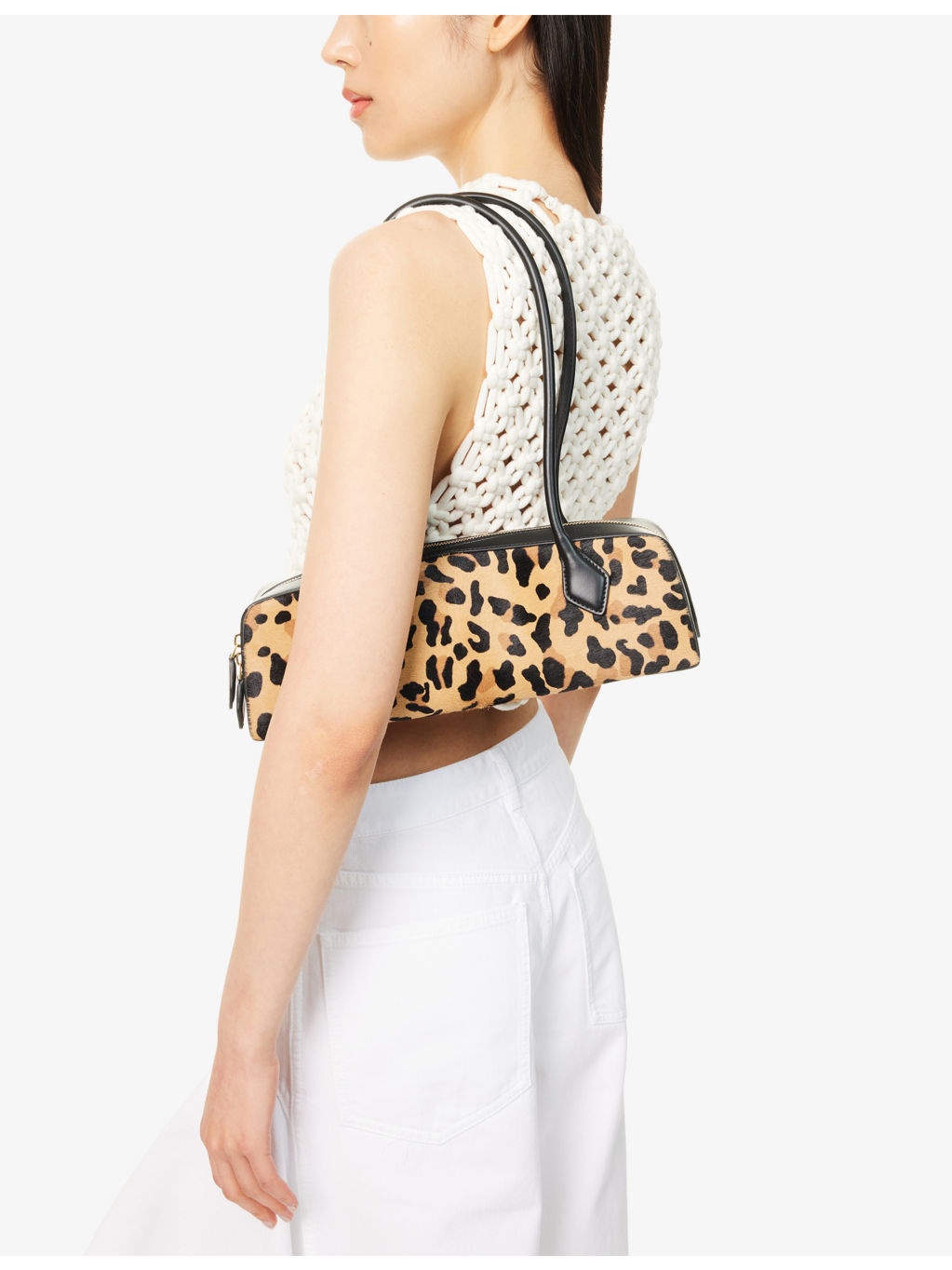 Le Teckel Medium Leather Shoulder Bag - 2