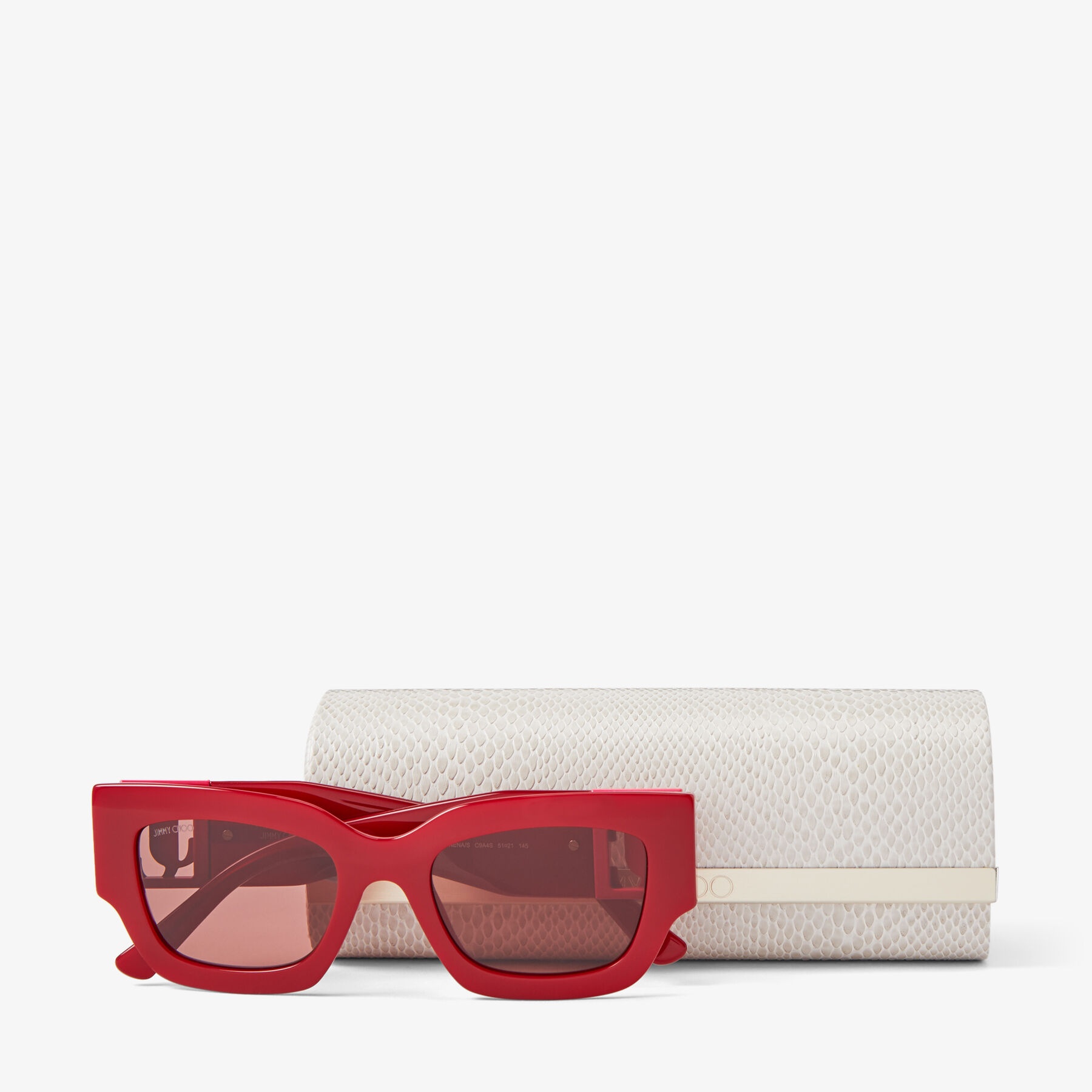 Nena
Burgundy Square Frame Sunglasses with JC Emblem - 4