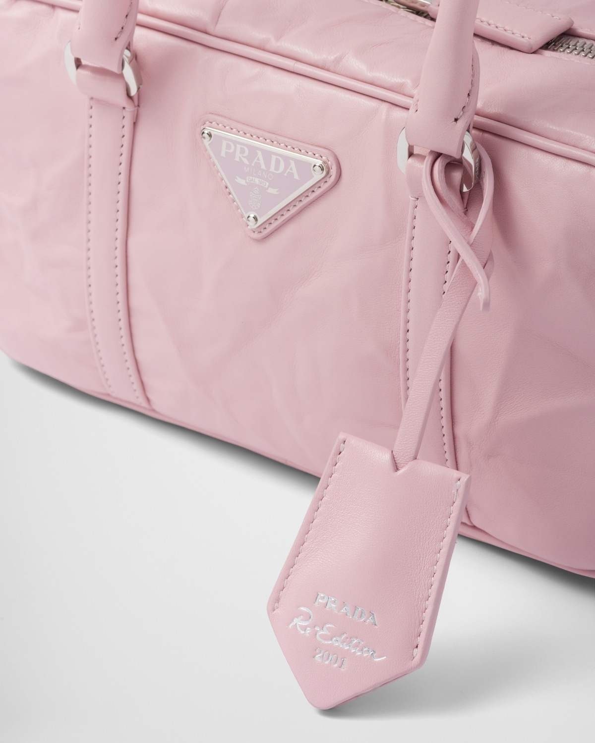 Prada Antique nappa leather top handle bag | REVERSIBLE