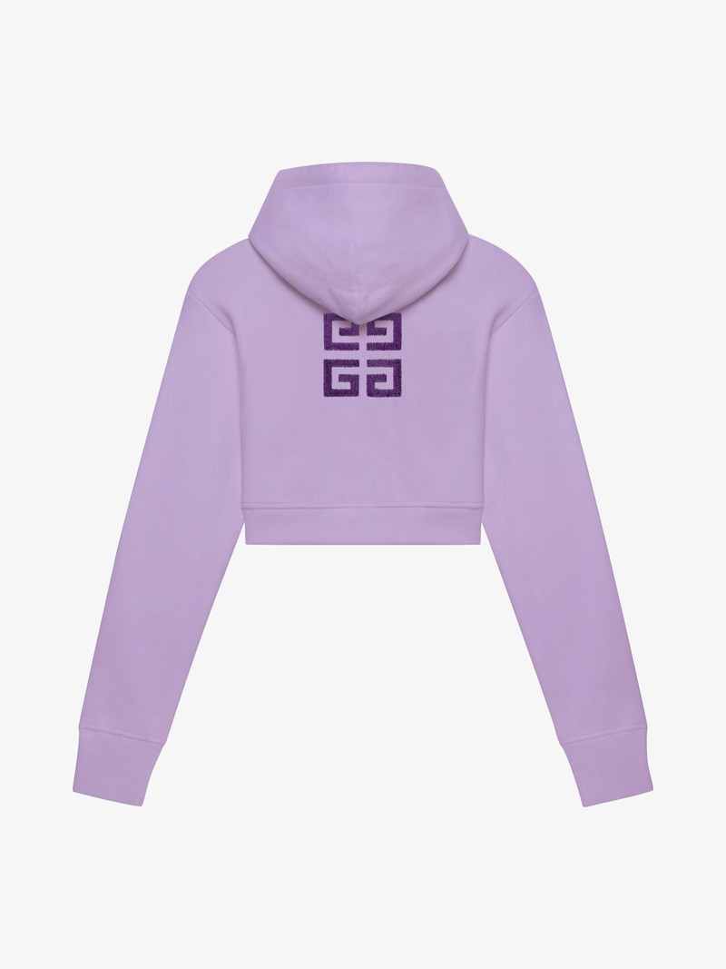 GIVENCHY CROPPED HOODIE IN TUFTED COTTON 5