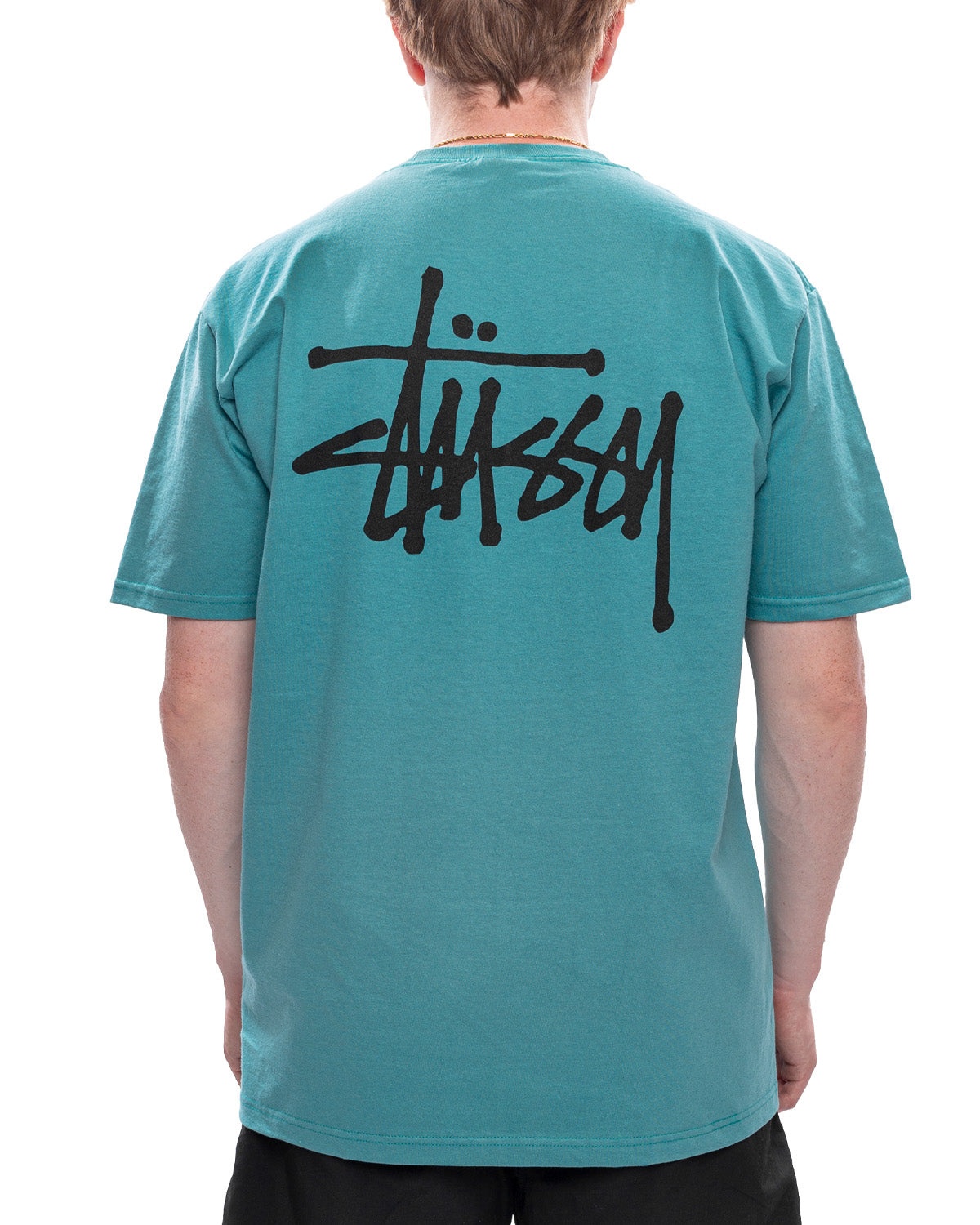 Basic Stussy Tee 'Ocean' - 3