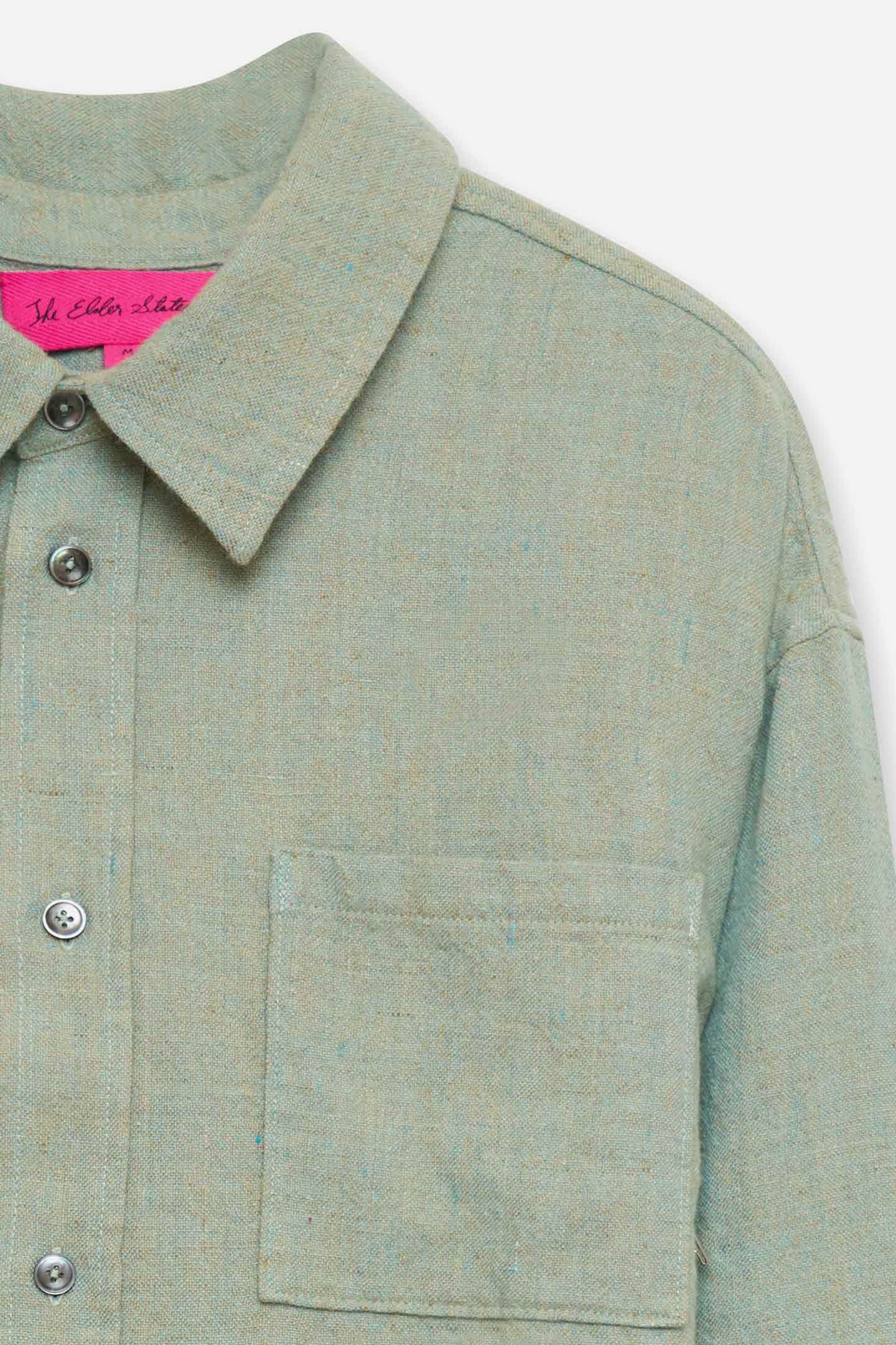 CHAMBRAY BUTTON-UP SHIRT - 5