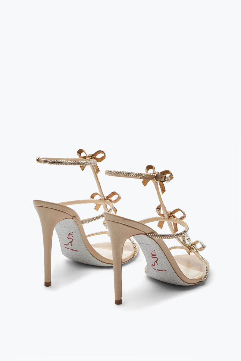 RENE CAOVILLA Caterina Honey Sandal With Crystals 105 outlook