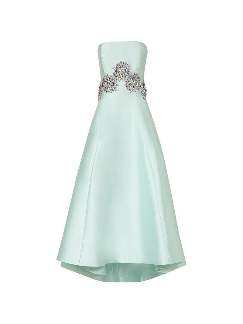 Bria crystal-embellished strapless midi dress 1