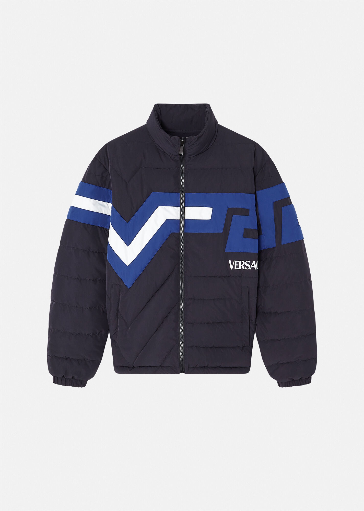 Greca Reversible Puffer Jacket - 1