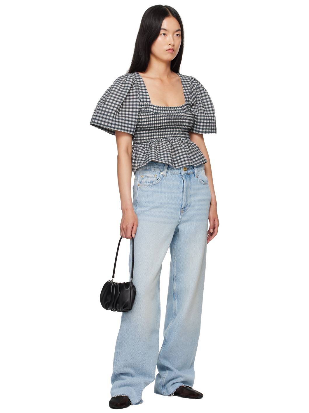 Blue Overdyed Heavy Izey Jeans - 4