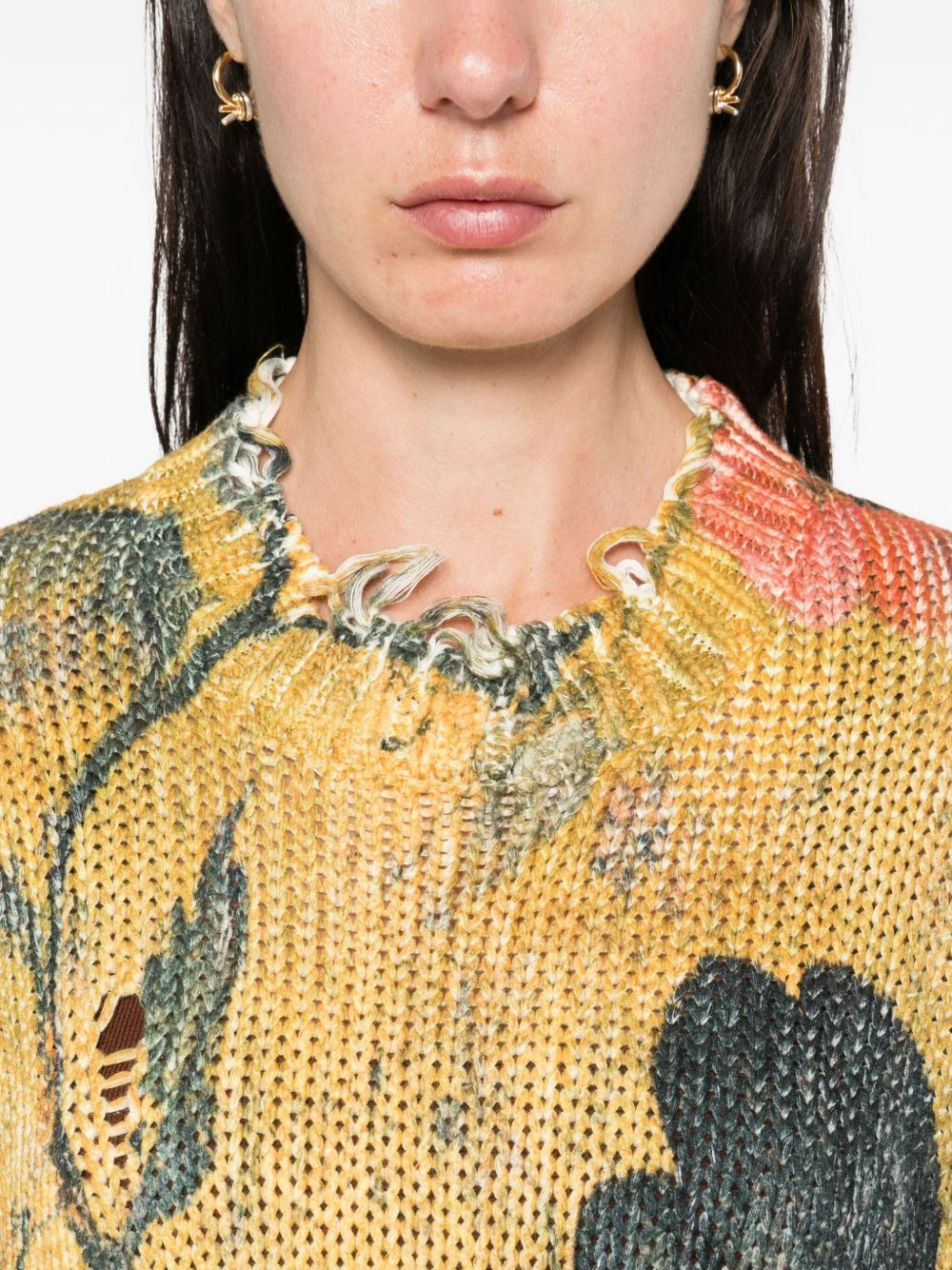 floral-print sweater - 5
