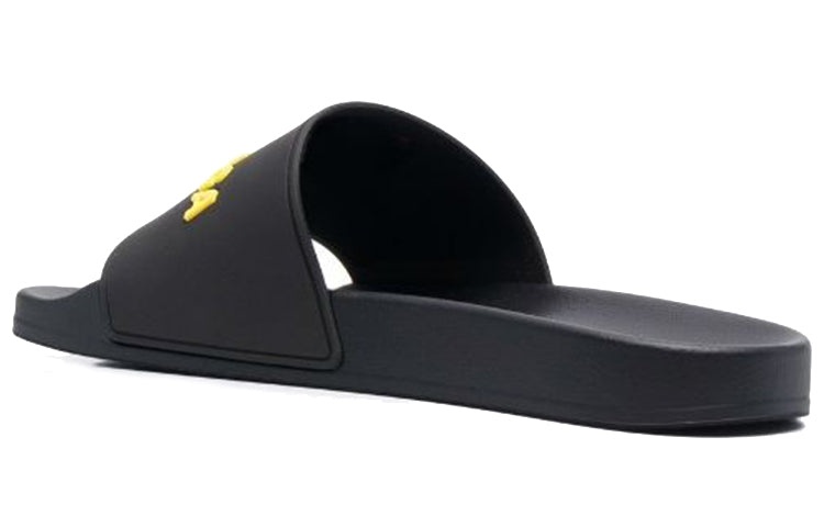 Balenciaga Pool Slides 'Black Yellow' 565826W1S801070 - 3