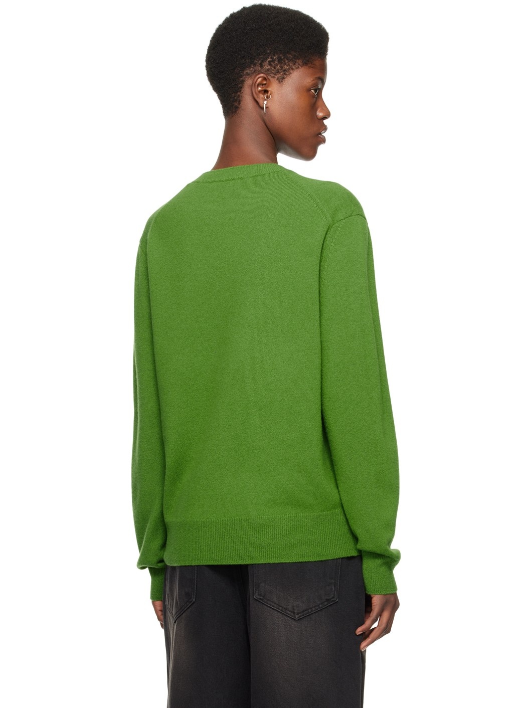 Green Jacquard Sweater - 3
