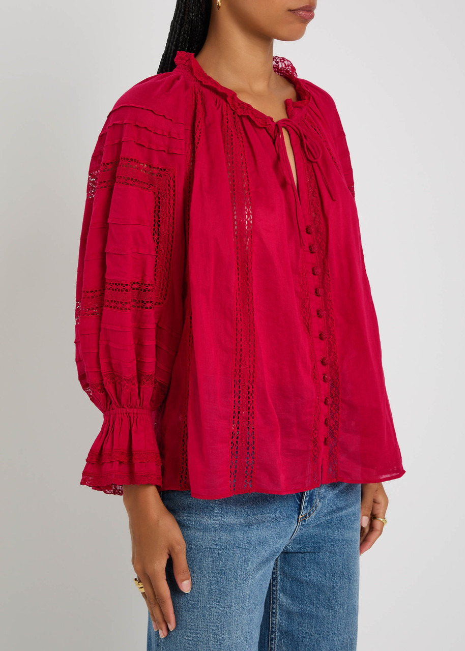 Alice + Olivia Josephine Cotton Blouse - 2