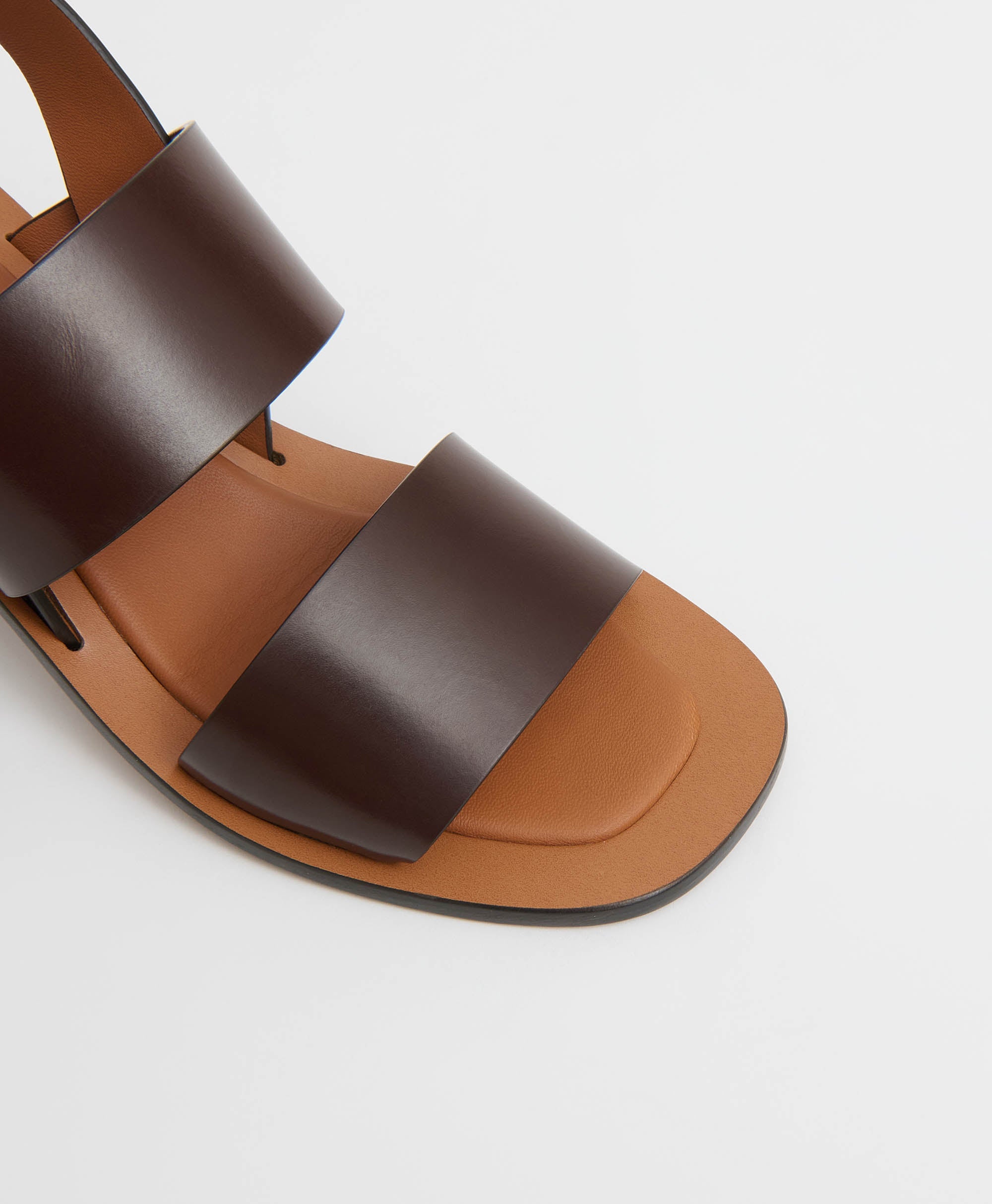 DOUBLE STRAP HEELED SANDAL - 4