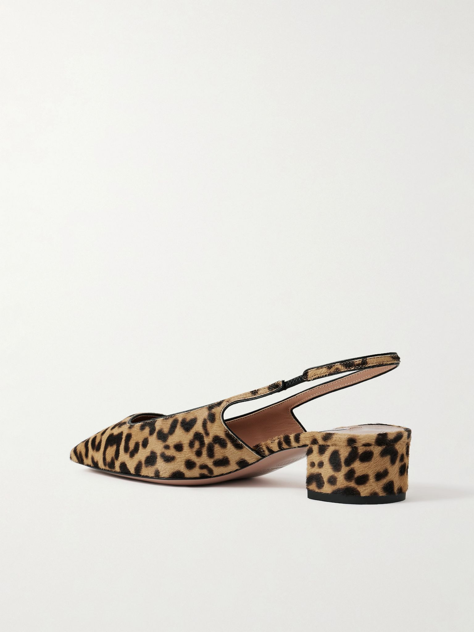 Ginza 35 leopard-print calf hair slingback pumps Leopard print - 3