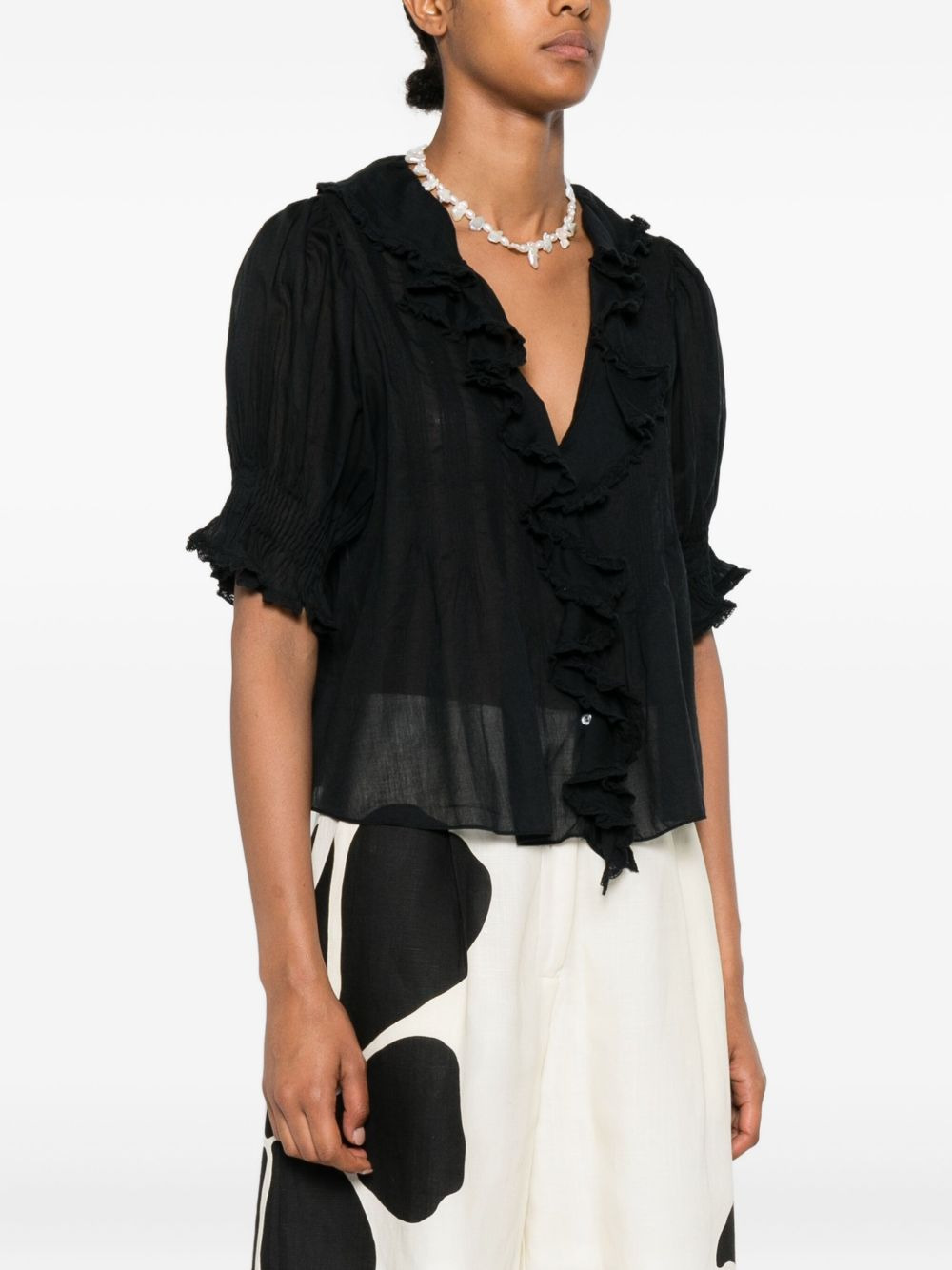 Henri ruffled blouse - 3