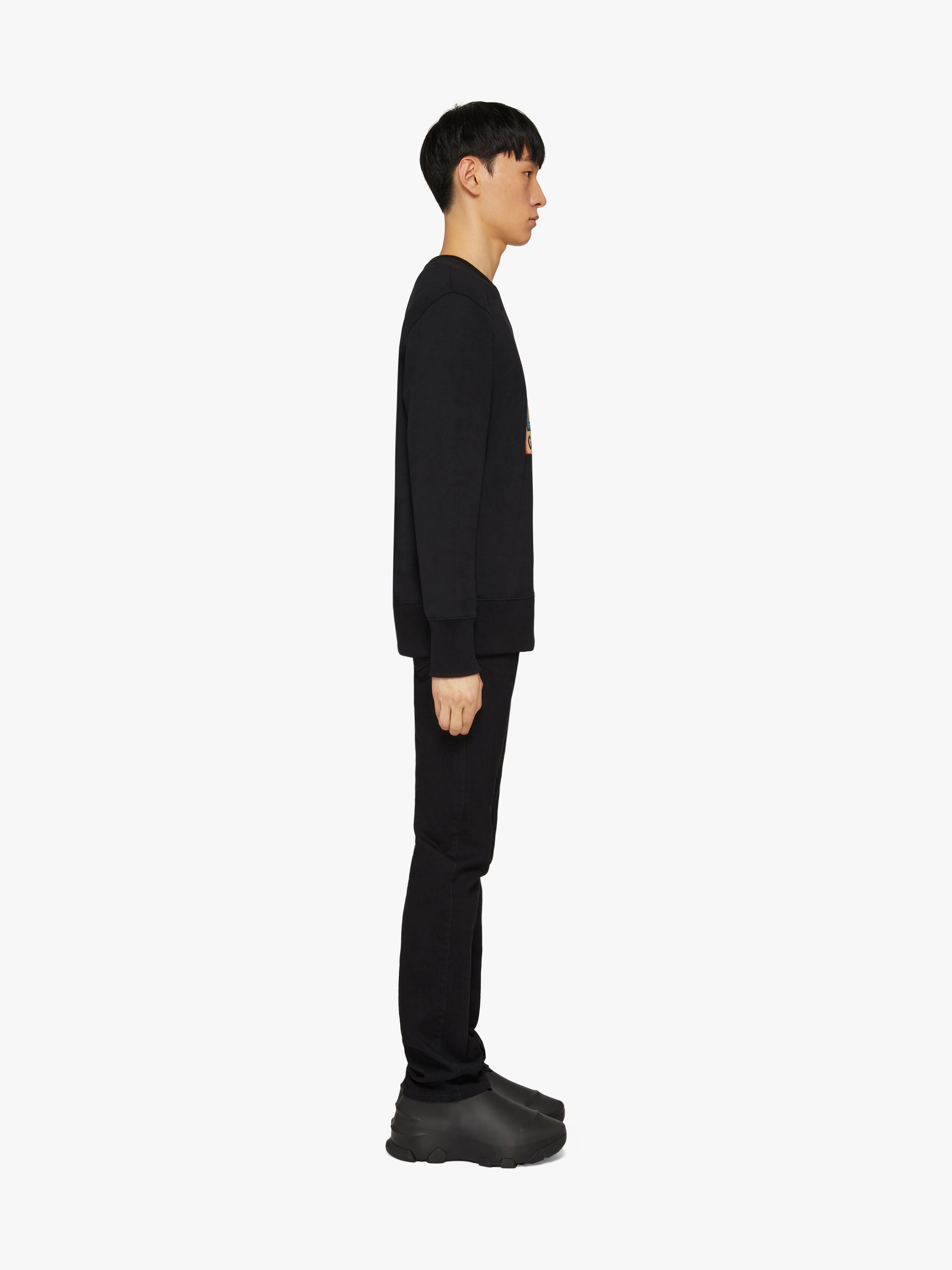 SLIM FIT SWEATSHIRT IN FELPA WITH 4G SUN PRINT - 3
