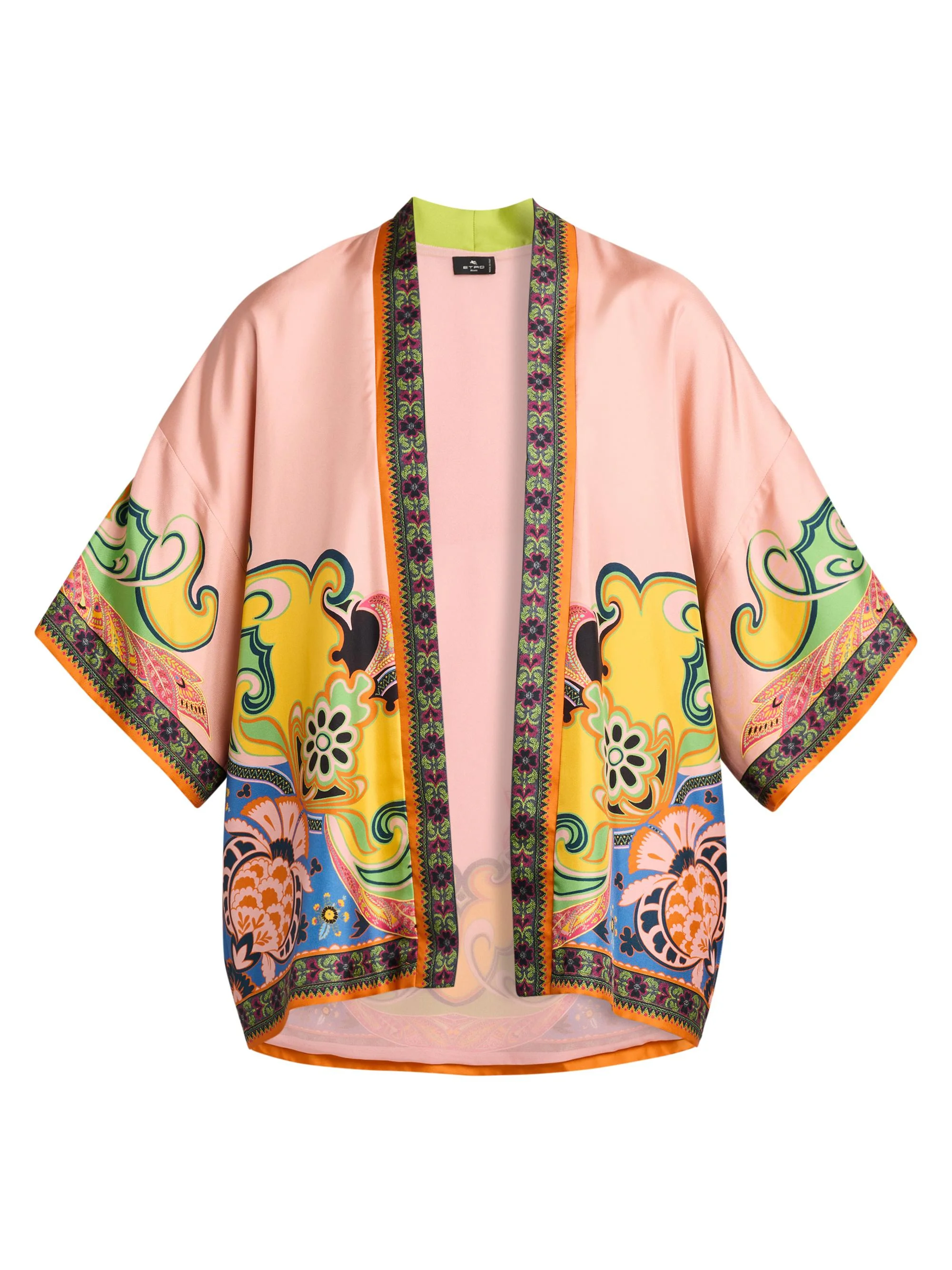Women's Kesa Printed Open-Front Jacket - Blue Multi - 1